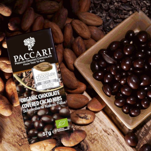 PACCARI Bio Schokolierte Cacao Nibs 57 g